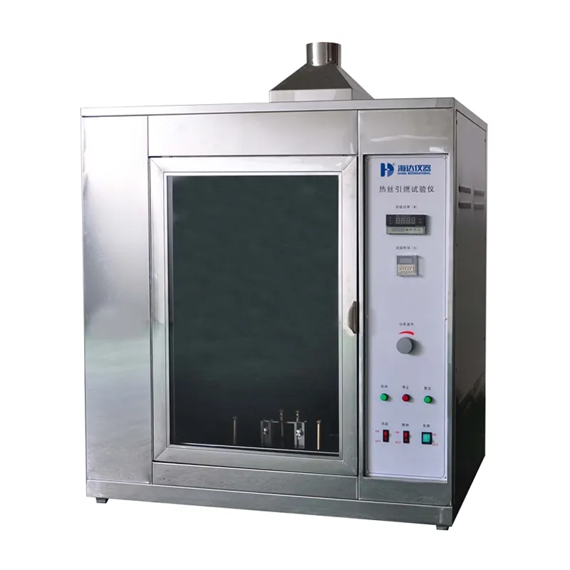 Equipamento de ensaio de laboratório Evaluação do risco de incêndio / Máquina de ensaio de ignição de fios quentes Ni80/Cr20 IEC60695-2-20 0