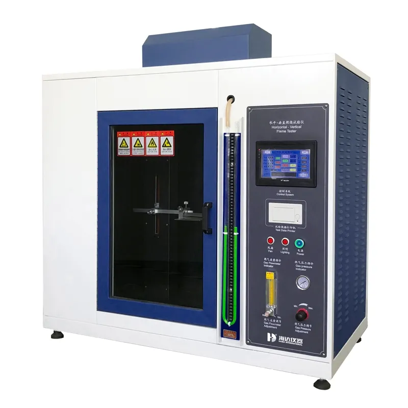 Equipamento de ensaio industrial Máquina de ensaio de combustão horizontal e vertical com ecrã táctil 0