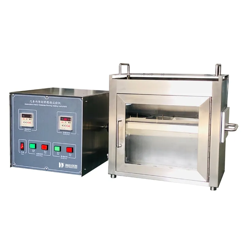 Equipamento de ensaio de laboratório Máquina de ensaio de inflamabilidade de materiais interiores automotivos GB 8410-2006 0