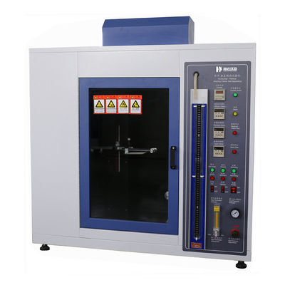 Aparelho de ensaio de queima horizontal e vertical / máquina de ensaio de chama horizontal vertical com comando de botão