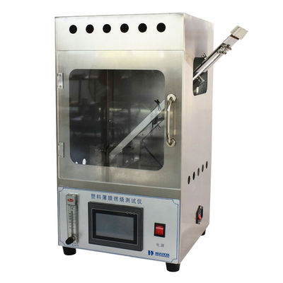 Equipamento de ensaio de laboratório Máquina de ensaio de inflamabilidade de película de plástico de 45°