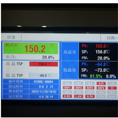 Câmara habilitado do teste ambiental de choque térmico da temperatura do alto e baixo do CE