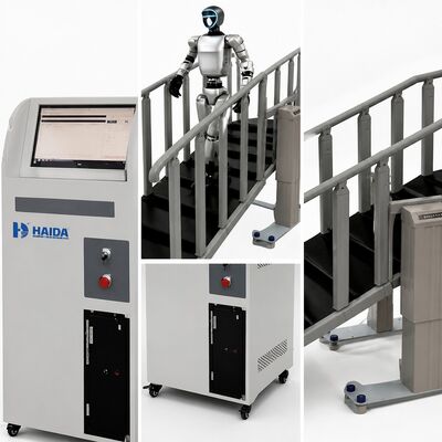 Estação de Teste de Subida de Escada para Robôs Equipamento de Teste de Subida de Escada Especificações de Escada Personalizáveis Controle PLC Guarda-corpos Antiderrapantes