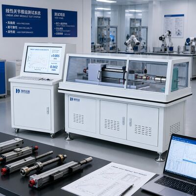 Sistema de teste de módulo de articulação linear de robô Máquina de teste de atuador linear Velocidade de empurrão Reacção de posicionamento de precisão