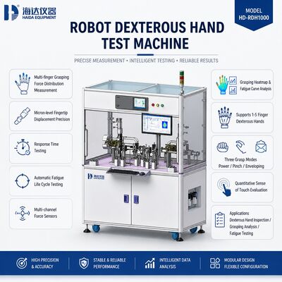 Robot Dexterous Hand Test Machine Multi Finger Grasping Force Tester Fingertip Displacement Fatigue Life Testing Equipment