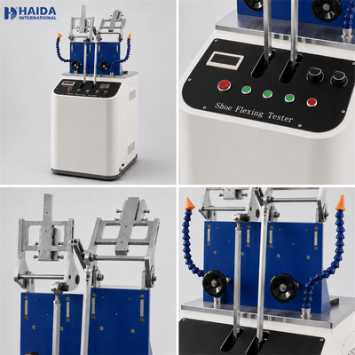 Máquina de Teste de Resistência à Flexão de Sapatos e Solas HAIDA GB T 3903.1 Equipamento de Teste de Sapatos Padrão